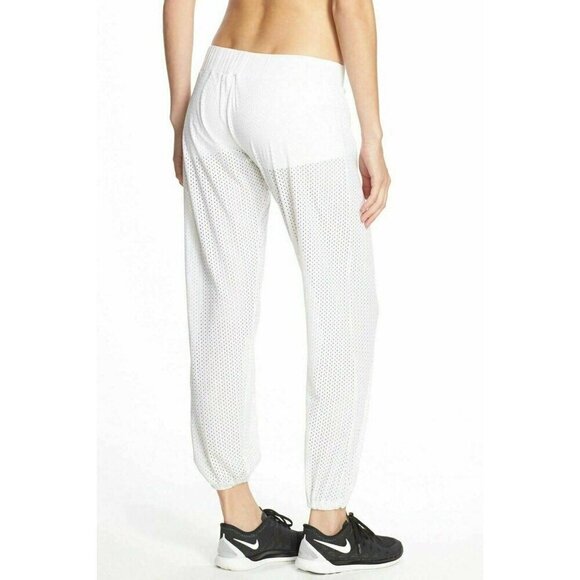Blue Life Women's White Mesh Track Pants Size Large $140 New without tag - Picture 4 of 14